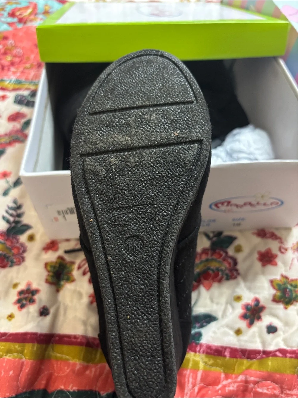 Girls' Black Quilted Lace-Up Wedge Boots - Kids